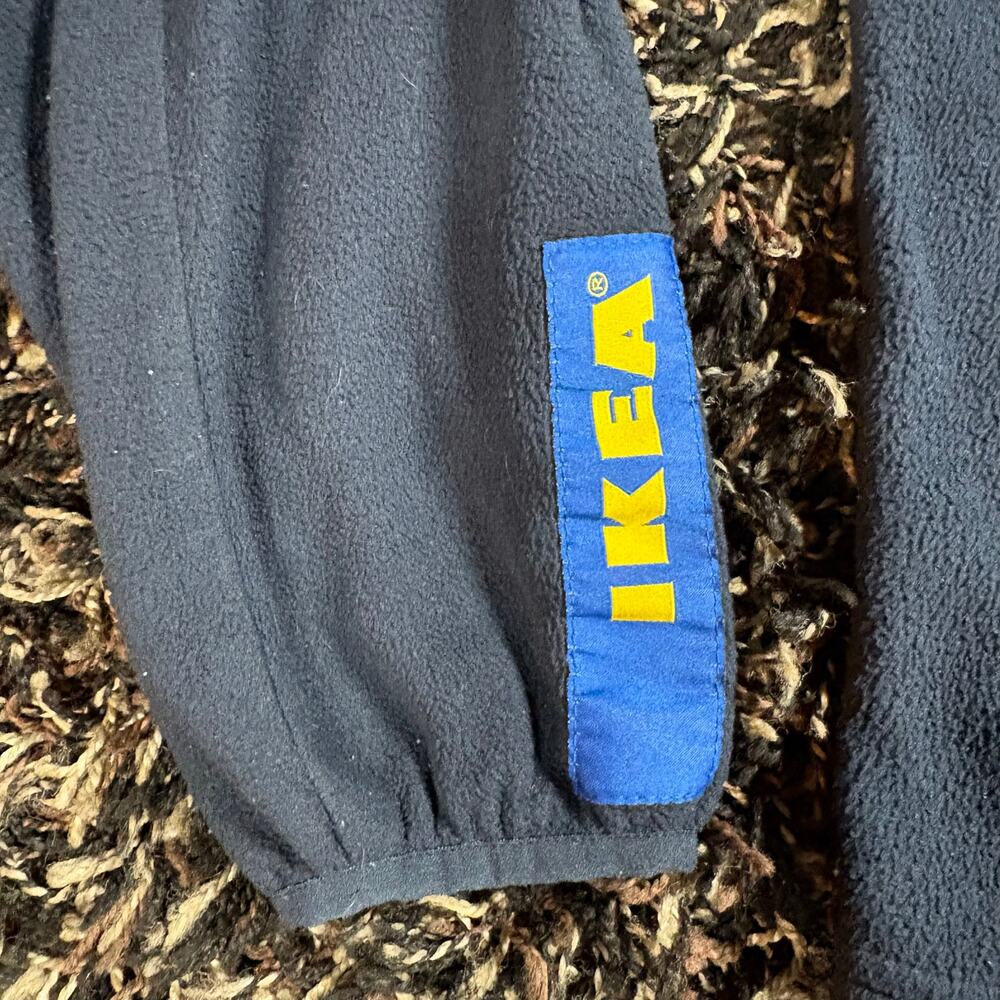 IKEA Sweater Men Sweatshirt Jacket Size L 50 Full Zip Furniture Employee Work - Picture 2 of 5